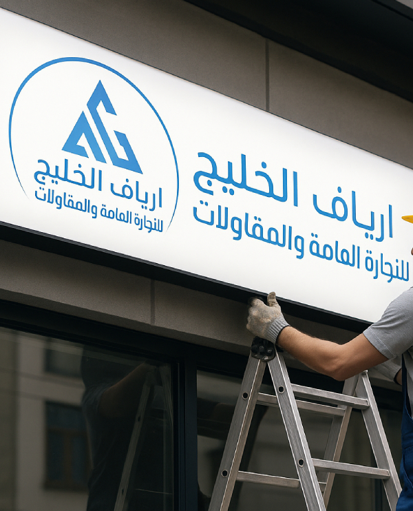 steel-structure-indutstial-signboard-Aryaf-Kuwait Steel Structure, Industrial and Construction, Signage in Kuwait